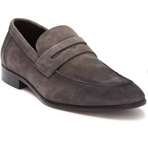 To Boot New York Grey Suede Nova Penny Loafer